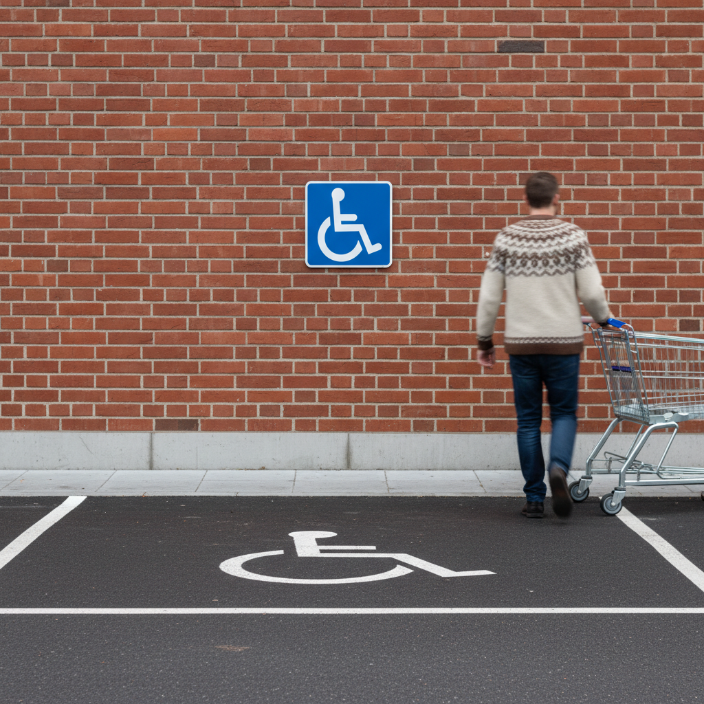 Handicap Piktogram skilt - Billede 2