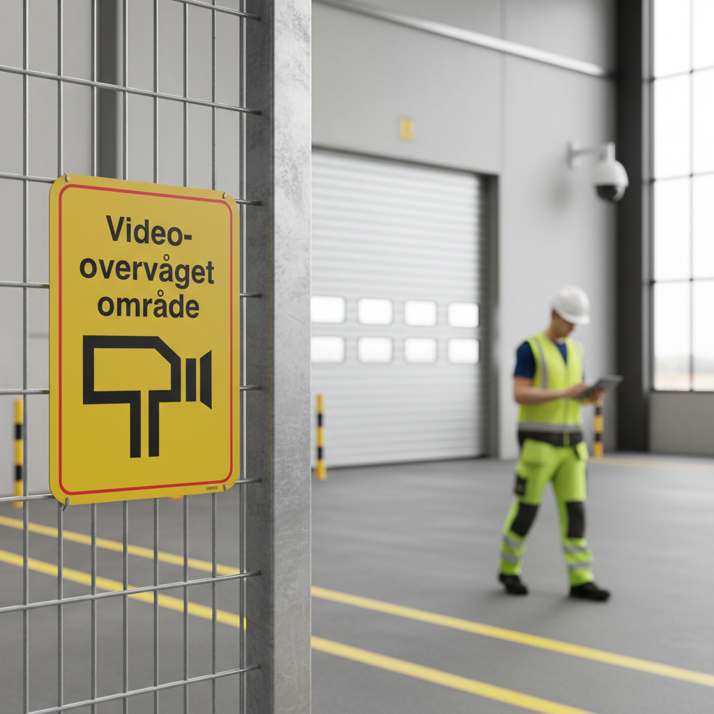 Videoovervåget Område skilt - Billede 3
