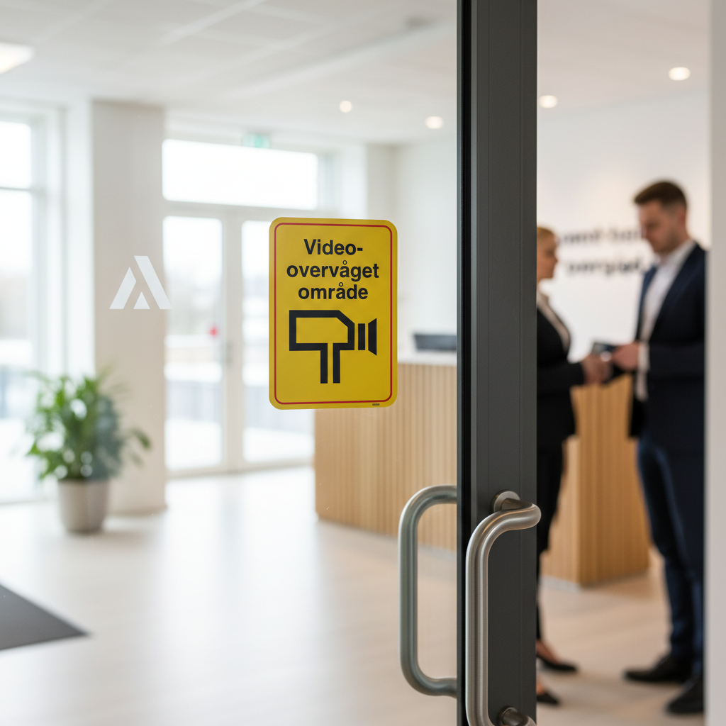 Videoovervåget Område skilt - Billede 4