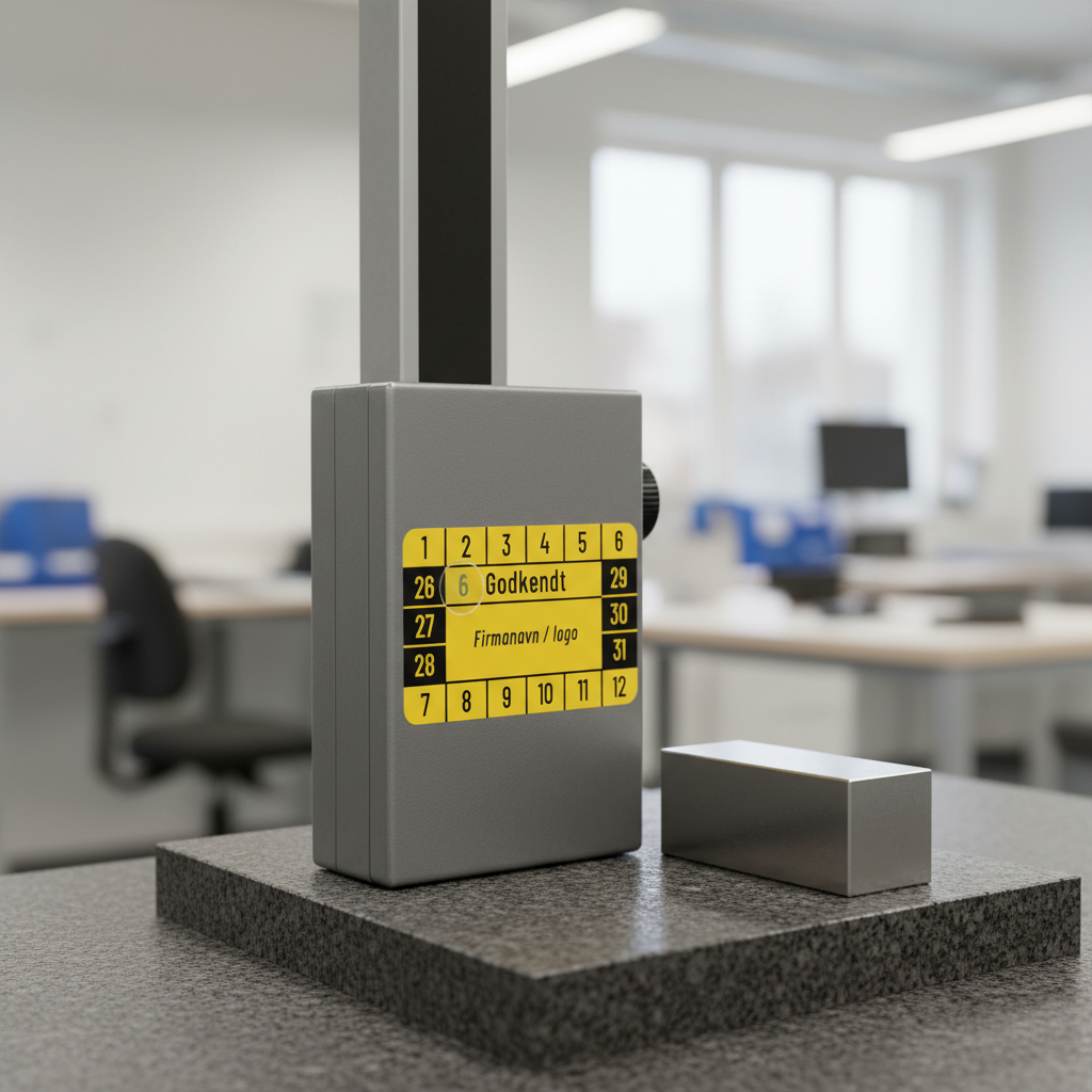 Kalibreringsmærker med 'Godkendt' i flere farver, Selvklæbende, 50x30mm - Billede 3