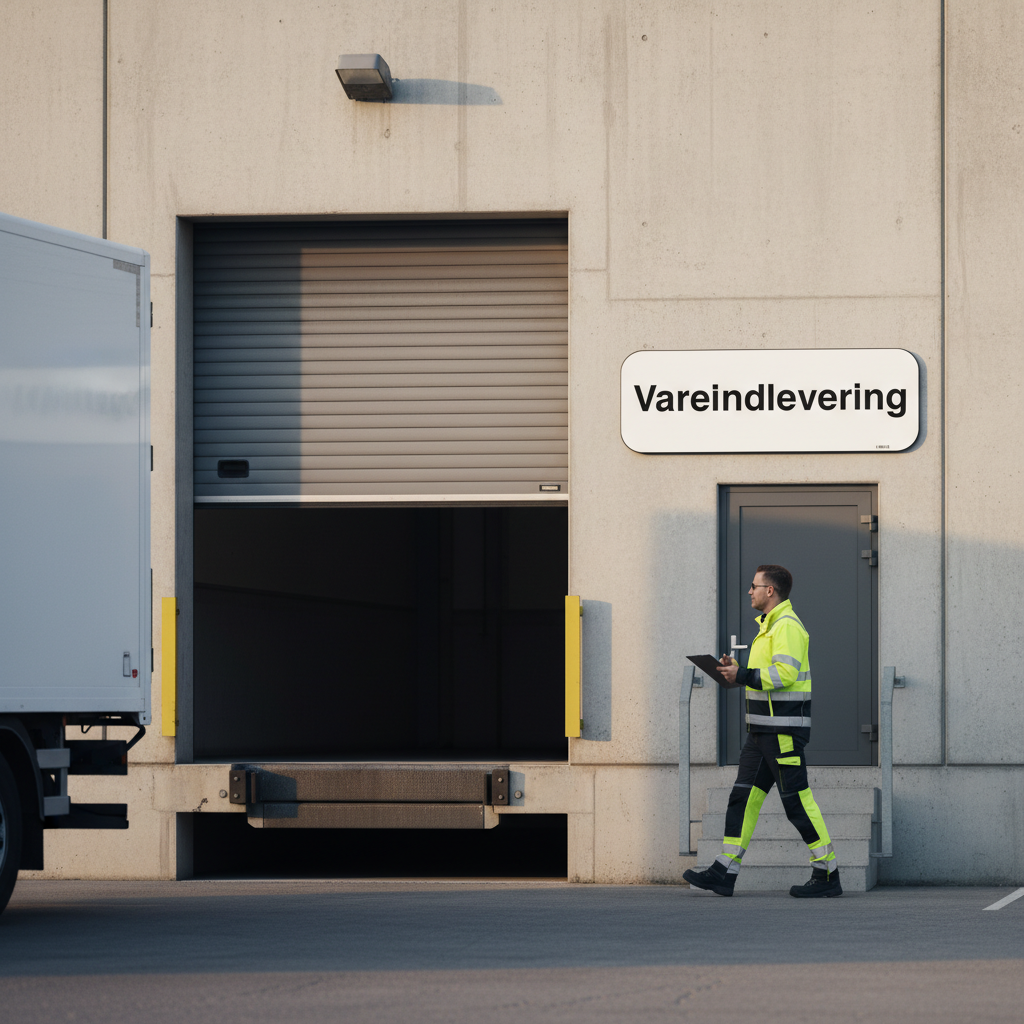Vareindlevering skilt - Billede 3