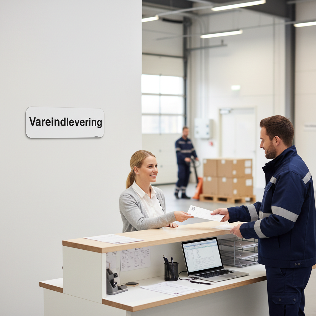 Vareindlevering skilt - Billede 4