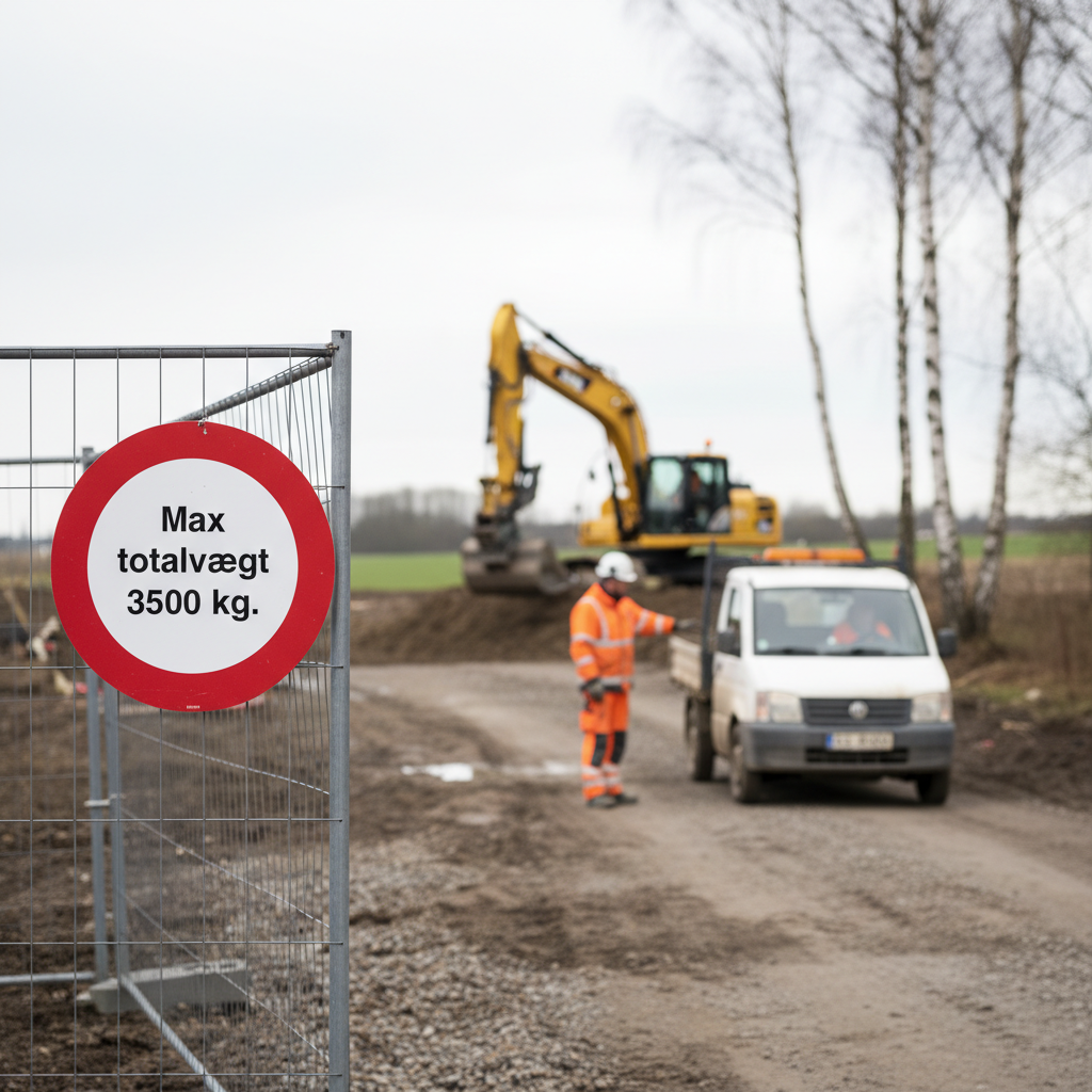 Max totalvægt 3500 kg skilt - Billede 3