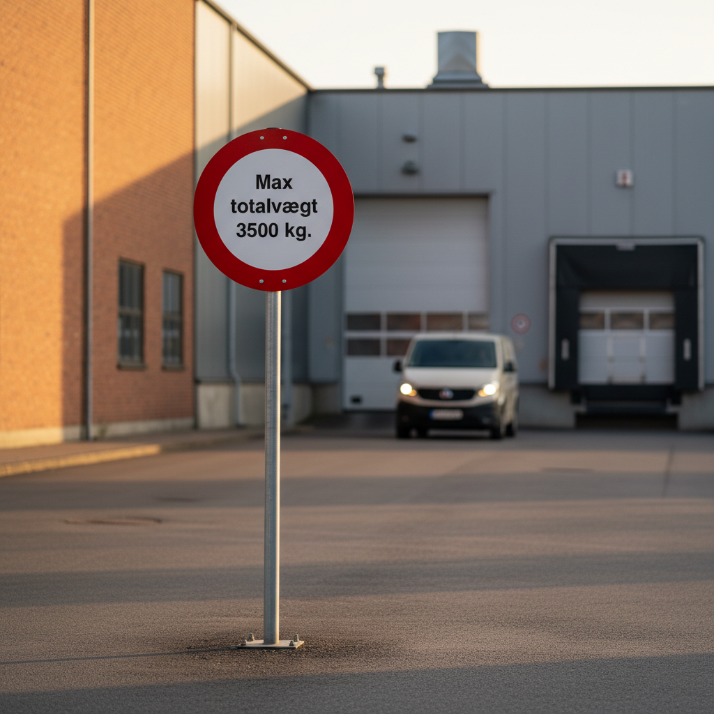 Max totalvægt 3500 kg skilt - Billede 4
