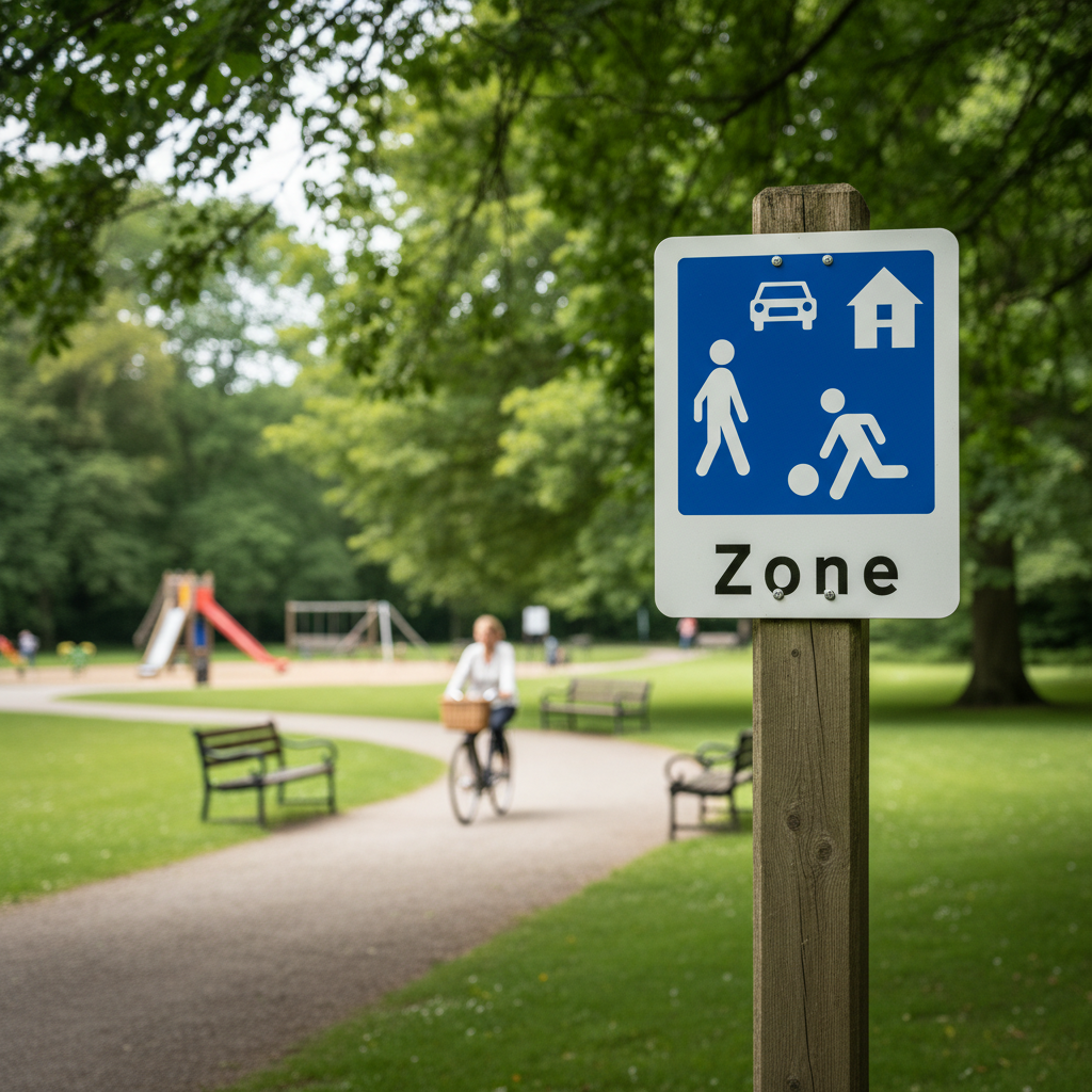 E51 - Opholds- og legeområde skilt - Billede 5