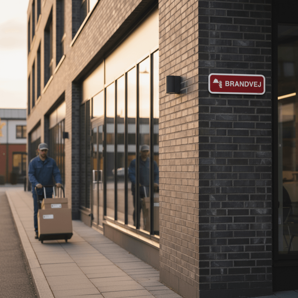 Brandvej. Brandskilt - Billede 4