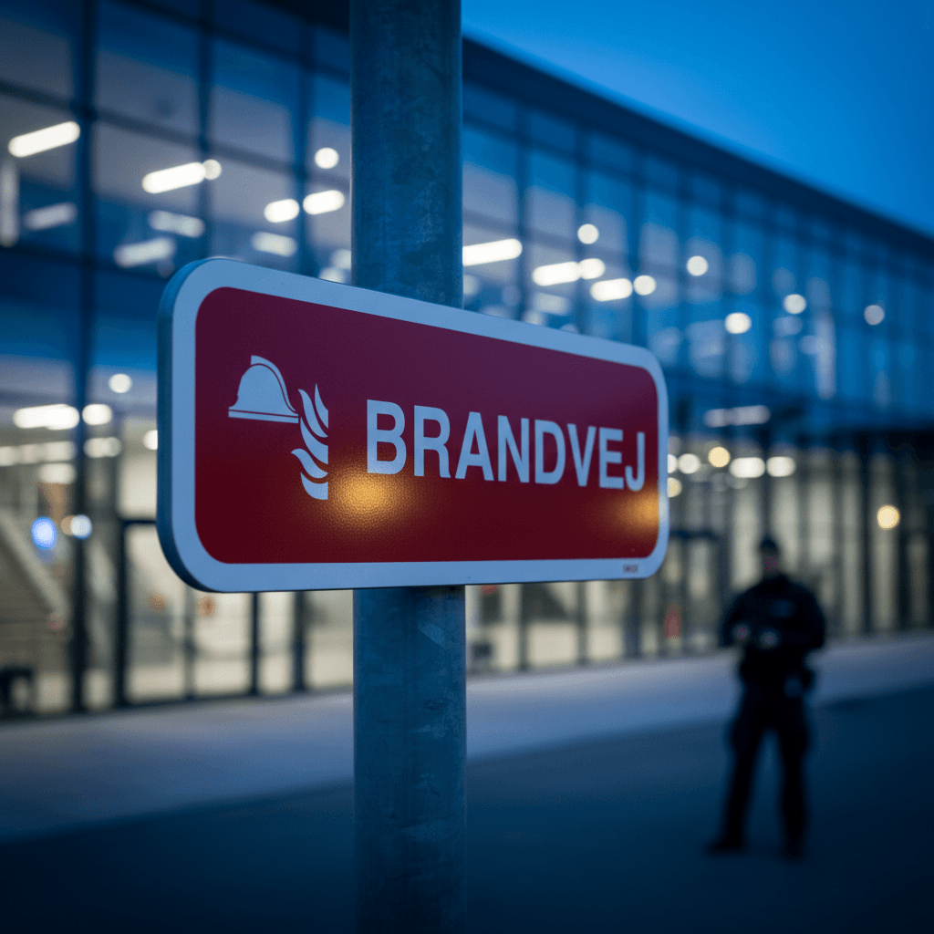 Brandvej. Brandskilt - Billede 3