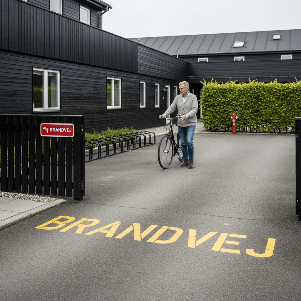 Brandvej. Brandskilt - Billede 5
