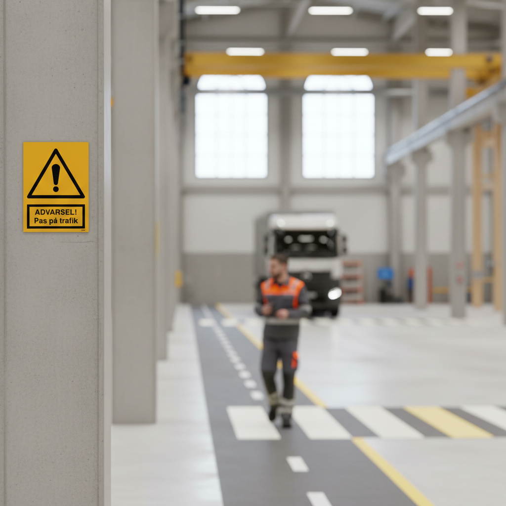 Advarsel Pas på trafik skilt - Billede 2