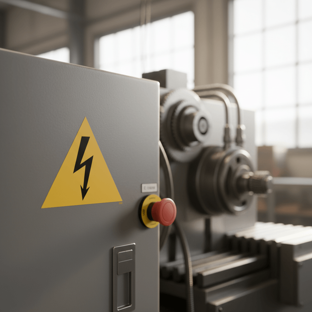 Spænding advarselsskilt. - Billede 2