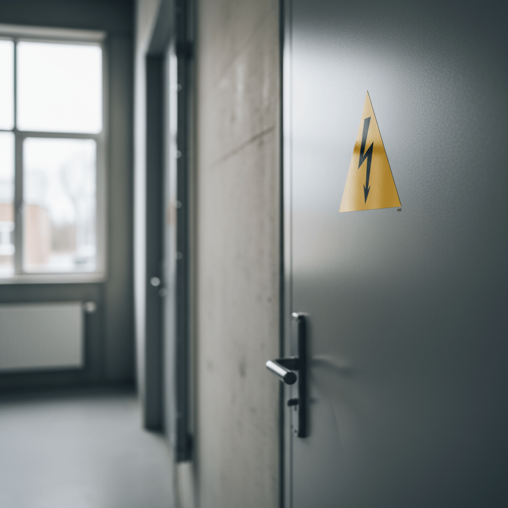 Spænding advarselsskilt. - Billede 3