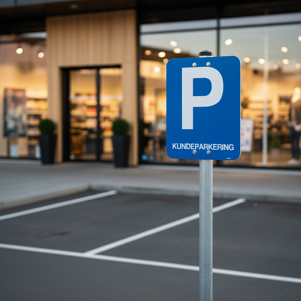 P Kundeparkering skilt - Billede 4
