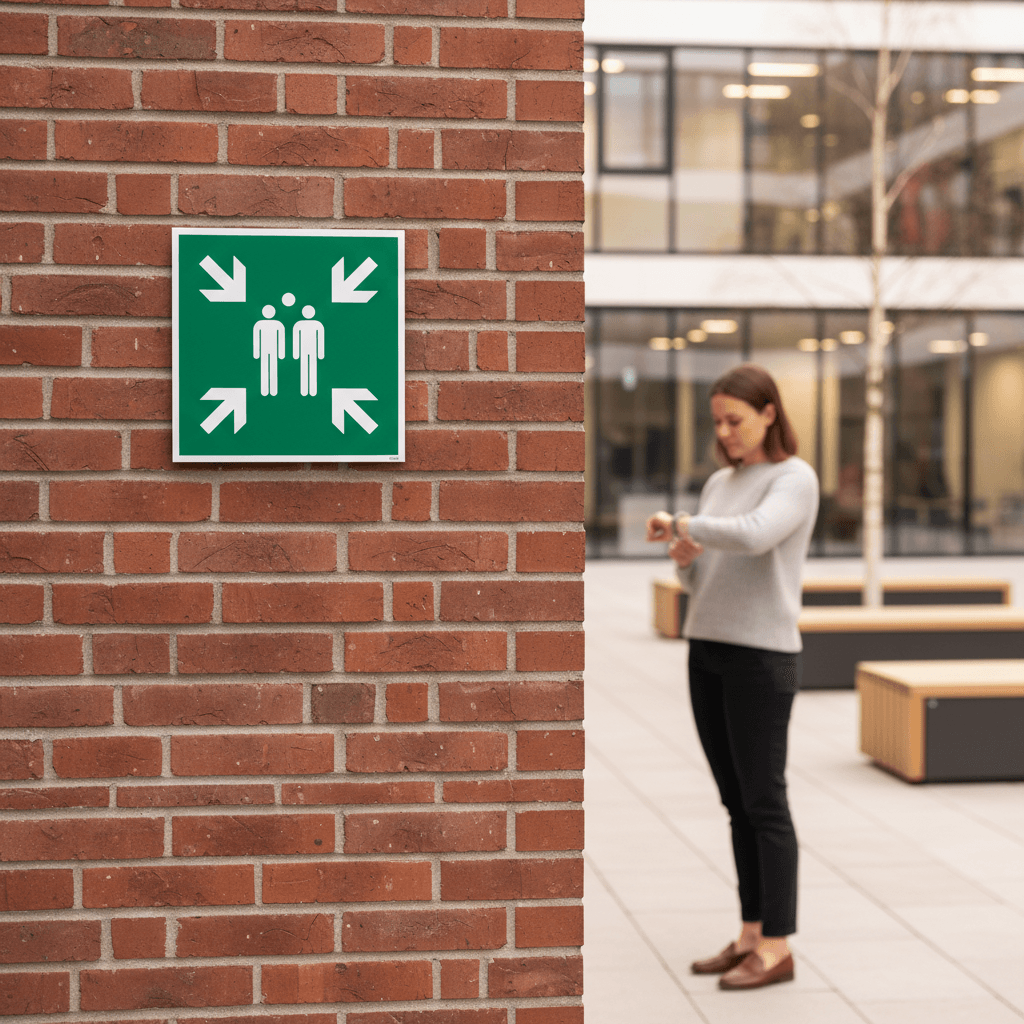 E005 Samlingspunkt skilt - Billede 2