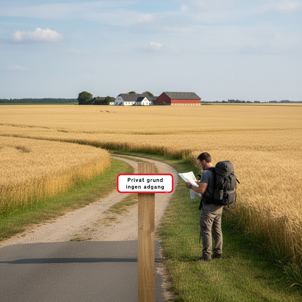 Privat grund ingen adgang skilt - Billede 4