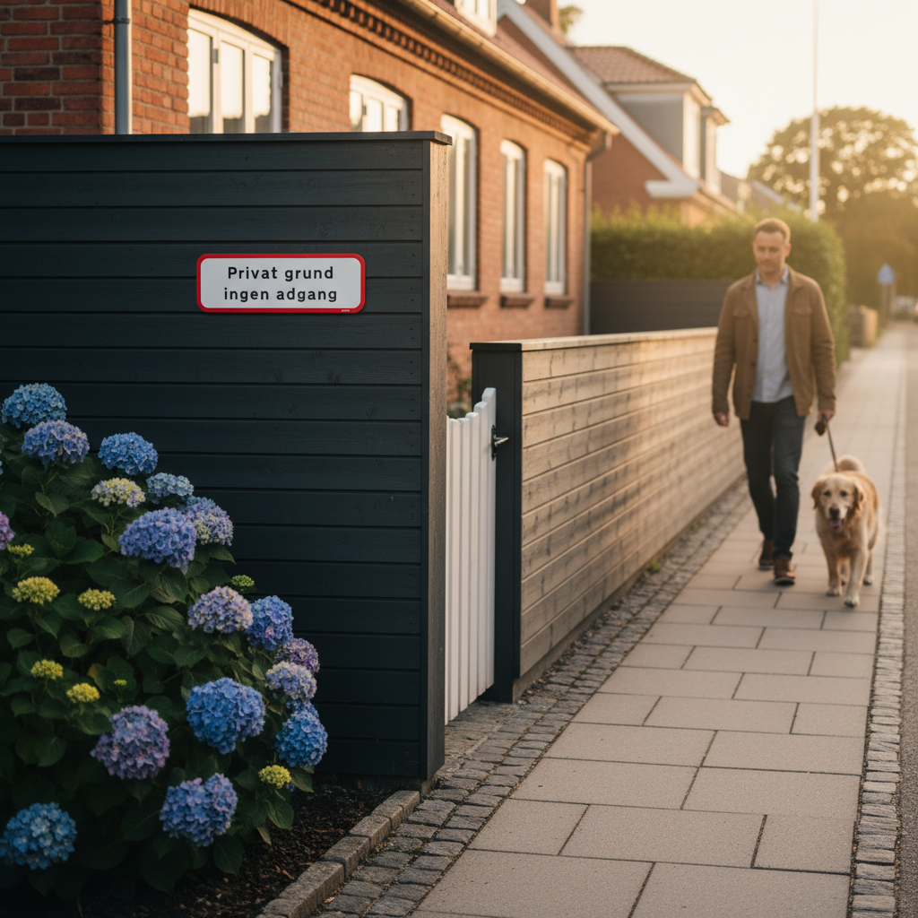 Privat grund ingen adgang skilt - Billede 3