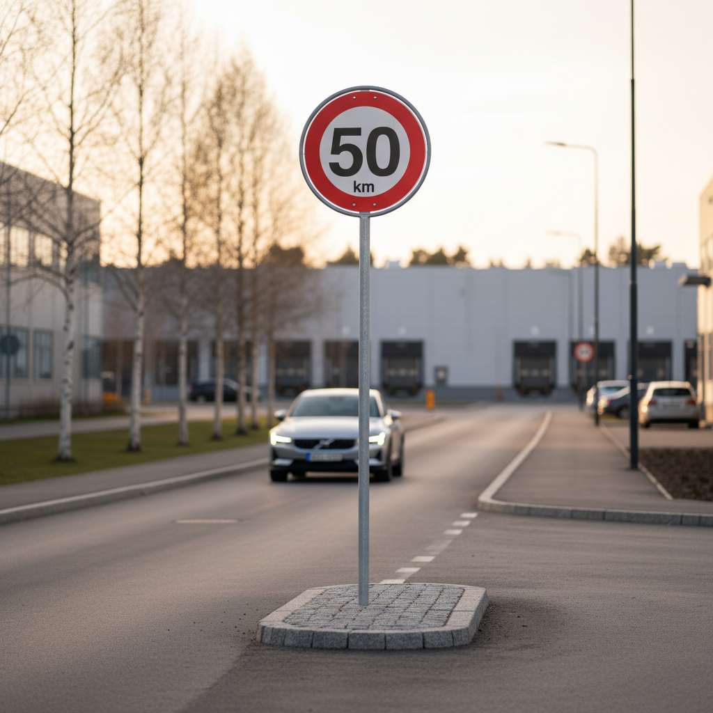 C55 Hastighedbegrænsning 50 km skilt - Billede 4