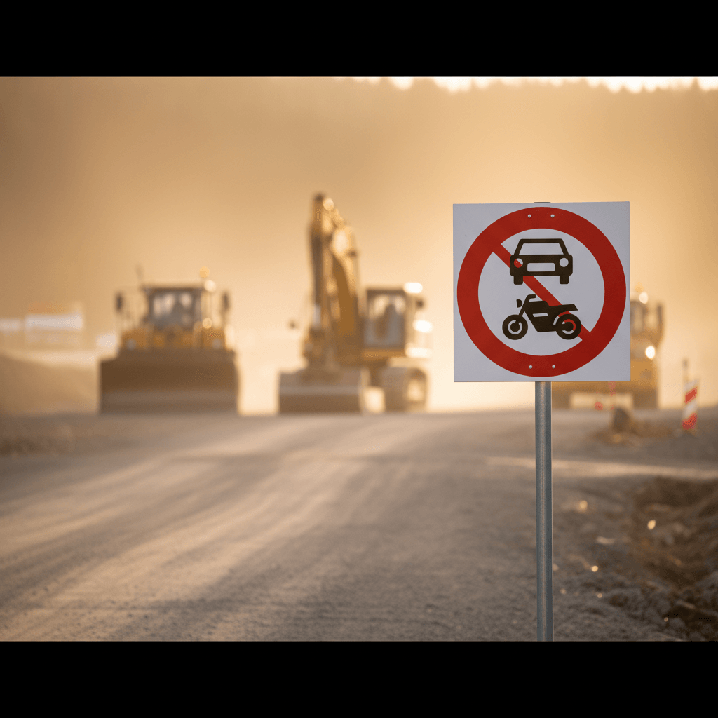 C22,1 - Motorkøretøjer, traktor og motorredskab forbudt skilt - Billede 6