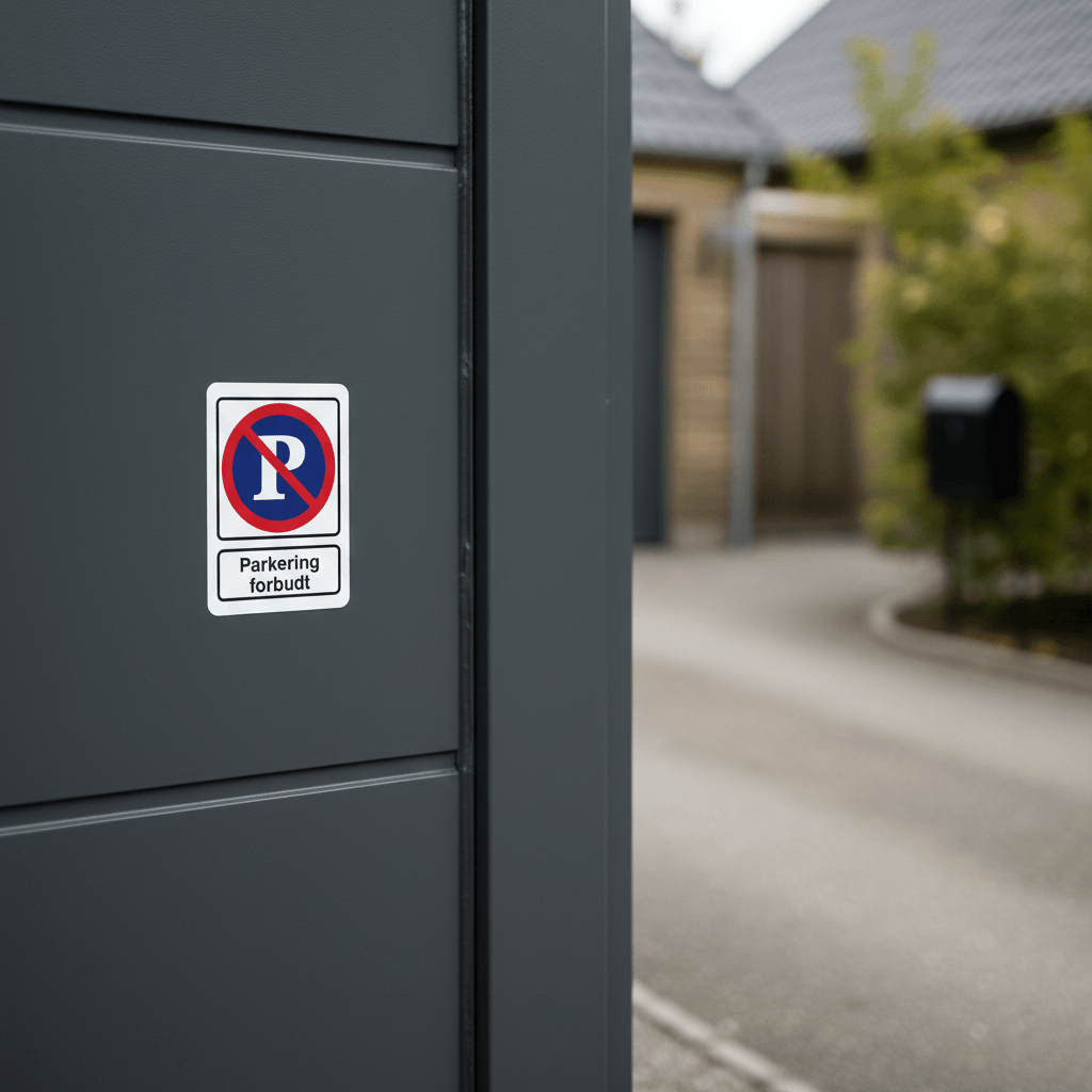 P forbudt parkering forbudt skilt - Billede 4