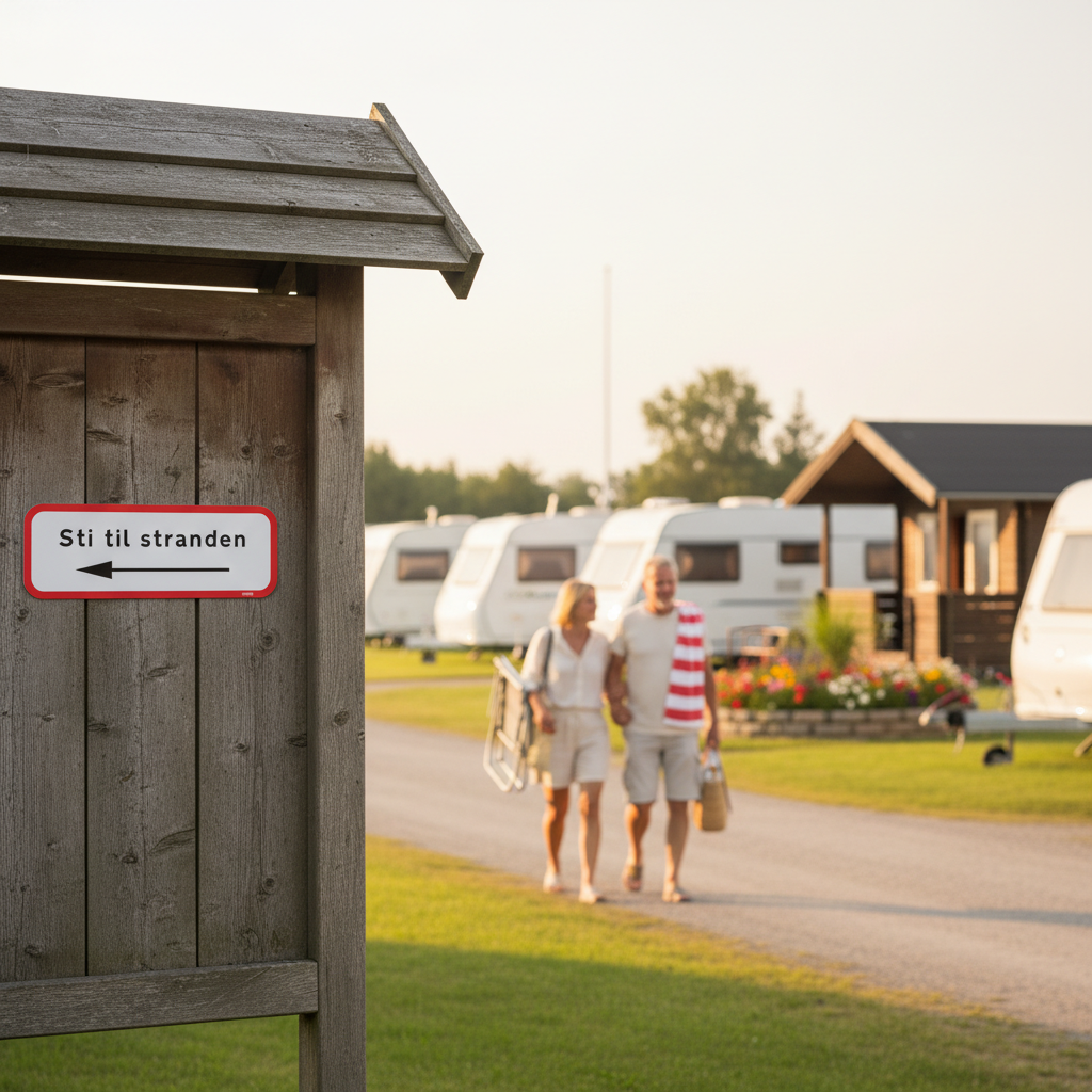 Sti til stranden skilt - Billede 3