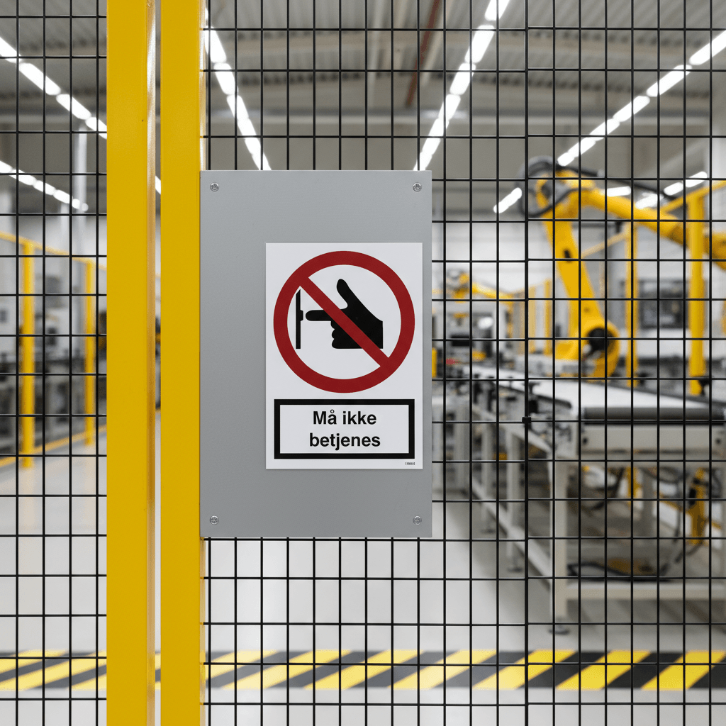 Må ikke betjenes skilt - Billede 5