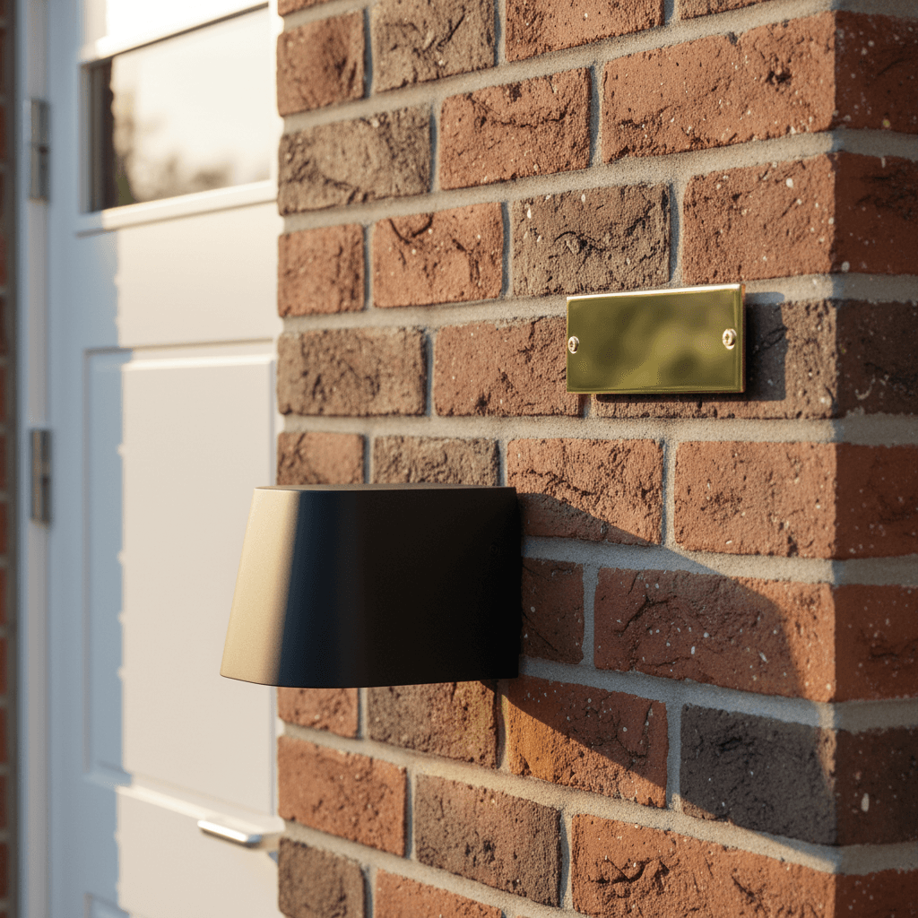 Dørskilt Messing - Rektangel - Billede 2