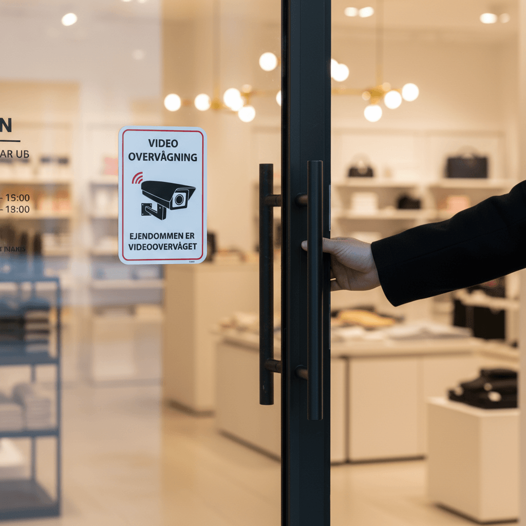 Video overvågning - Ejendommen er videoovervåget skilt - Billede 5