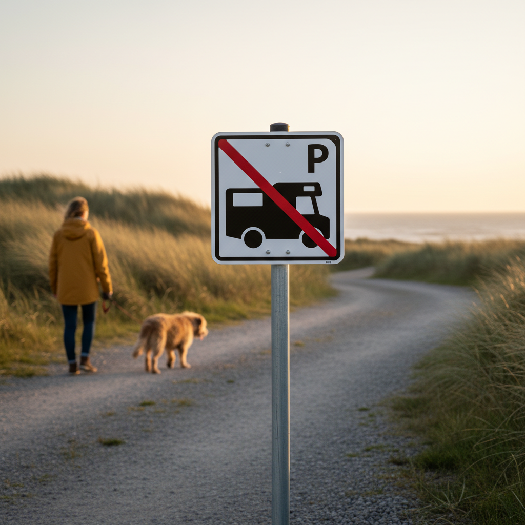 Autocamper P parkering forbudt skilt - Billede 5
