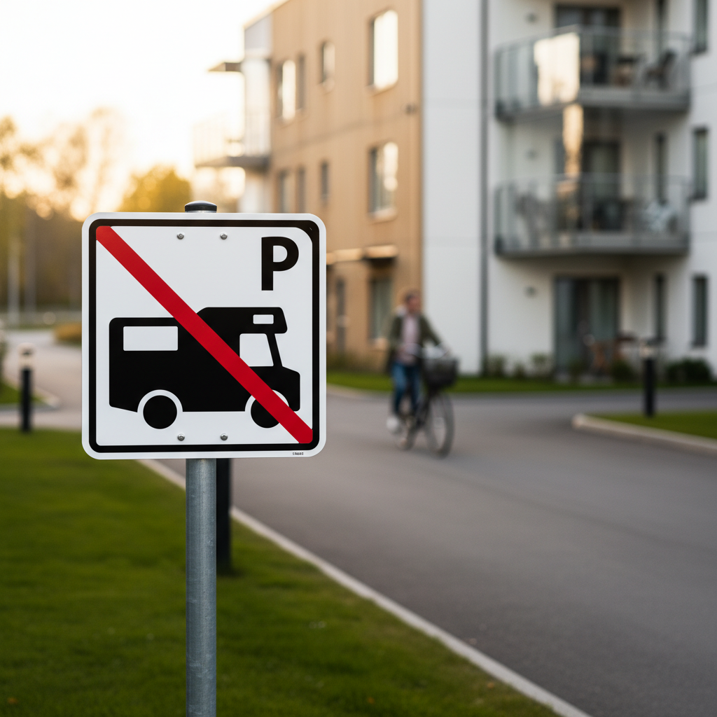 Autocamper P parkering forbudt skilt - Billede 7