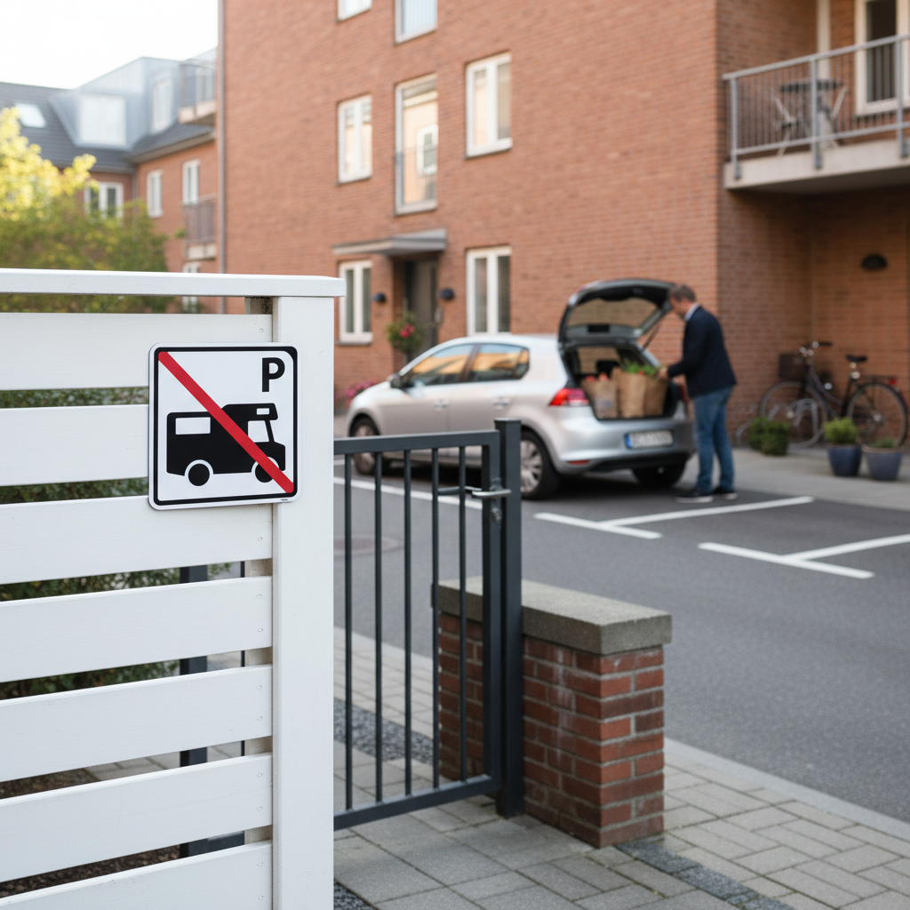 Autocamper P parkering forbudt skilt - Billede 4