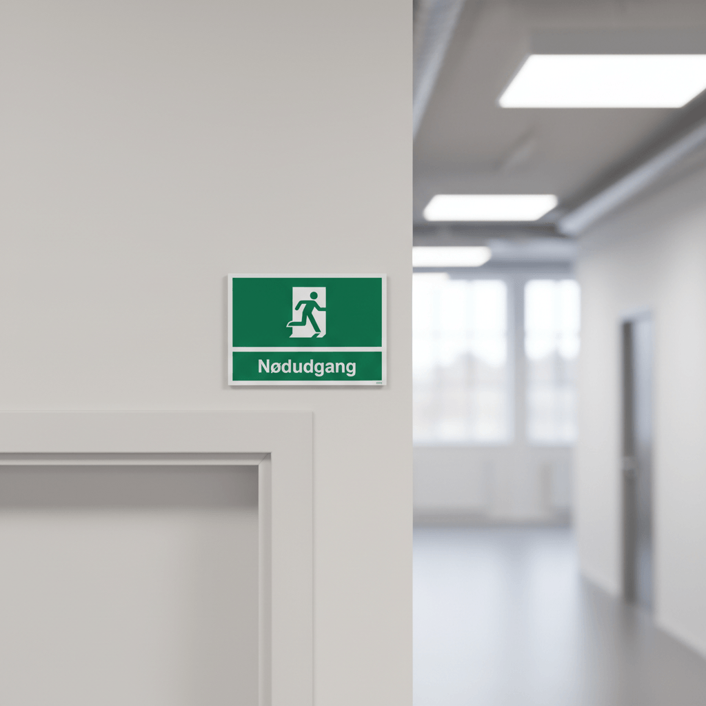 Nødudgang skilt - Billede 2