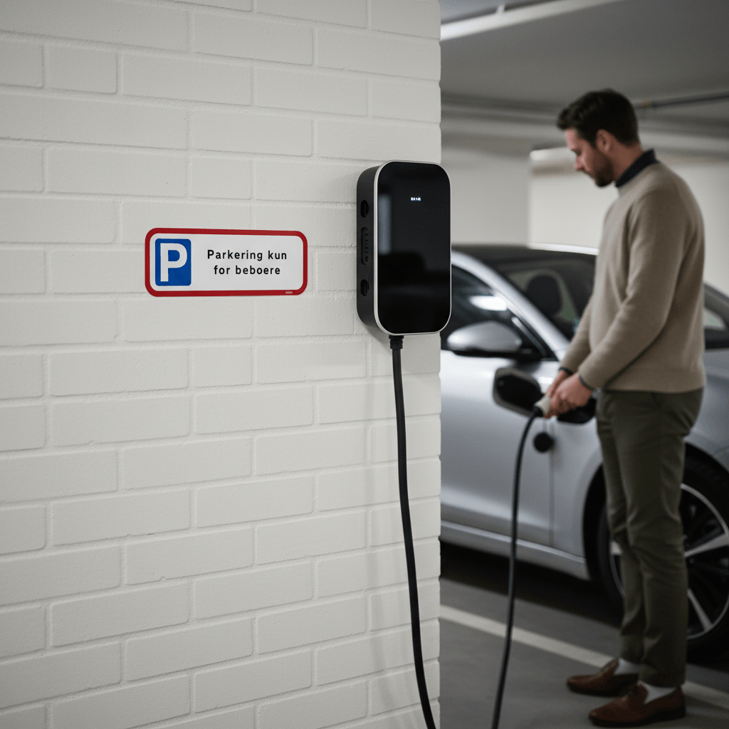 Parkering kun for beboere skilt - Billede 5