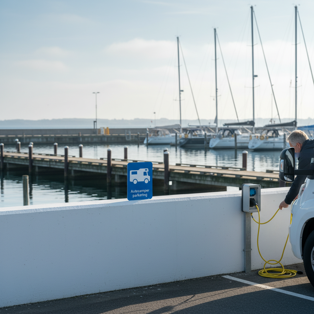 Autocamper parkering blåt skilt - Billede 5