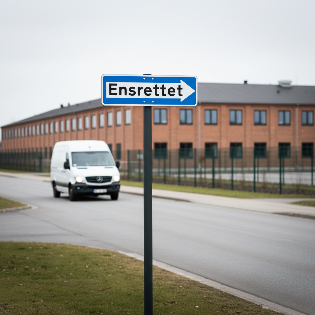 E19 - Ensrettet færdsel mod højre skilt - Billede 2