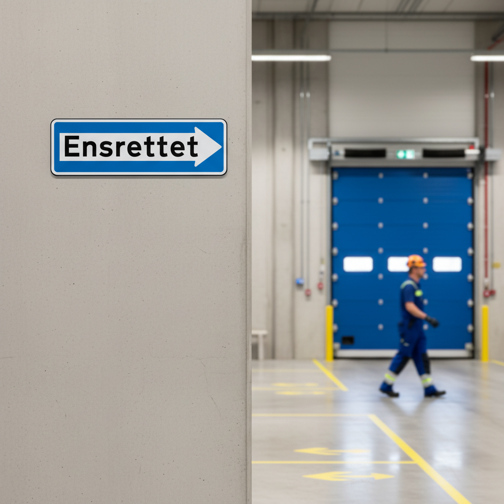 E19 - Ensrettet færdsel mod højre skilt - Billede 3