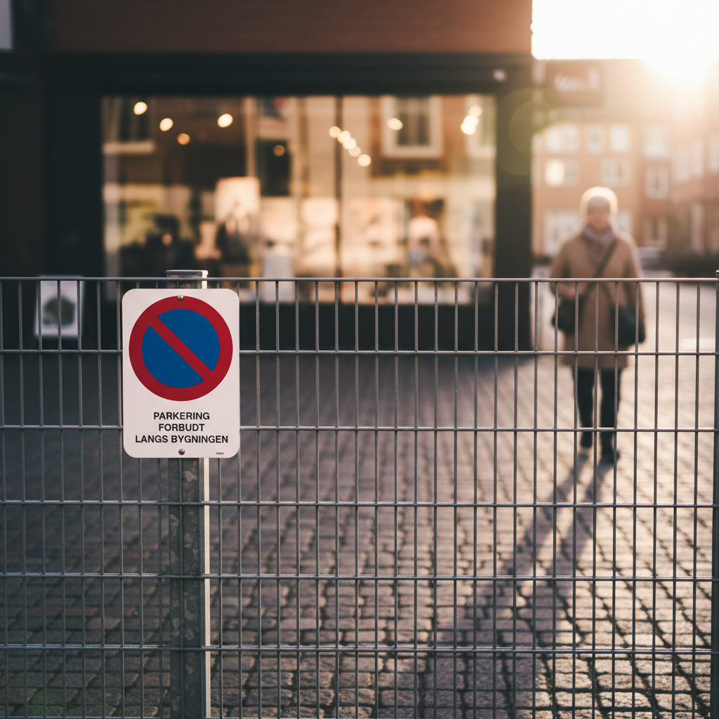 PARKERING FORBUDT LANGS BYGNINGEN skilt - Billede 5