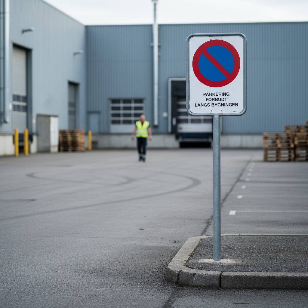PARKERING FORBUDT LANGS BYGNINGEN skilt - Billede 3