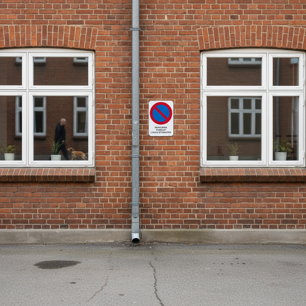 PARKERING FORBUDT LANGS BYGNINGEN skilt - Billede 4