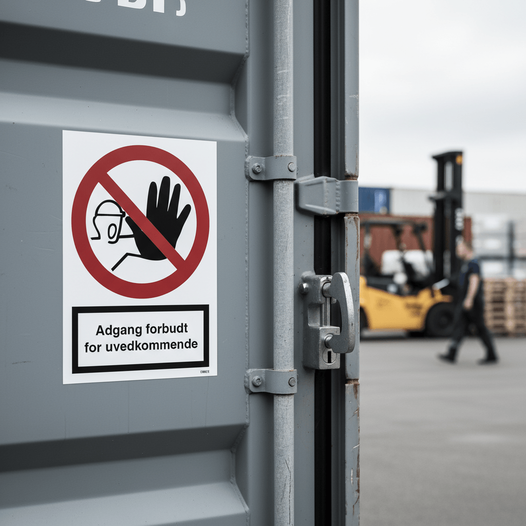 Adgang forbudt for uvedkommende skilt - Billede 5