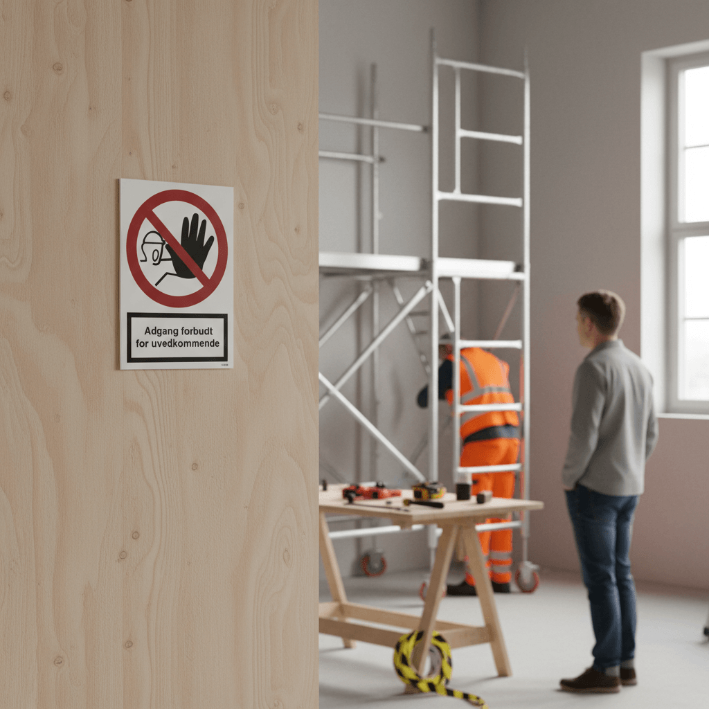 Adgang forbudt for uvedkommende skilt - Billede 4