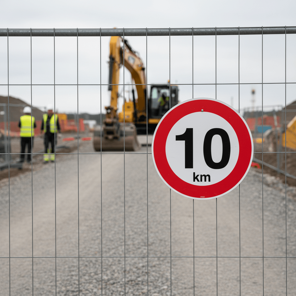 C55 Hastighedsbegrænsning 10 km Skilt - Billede 3