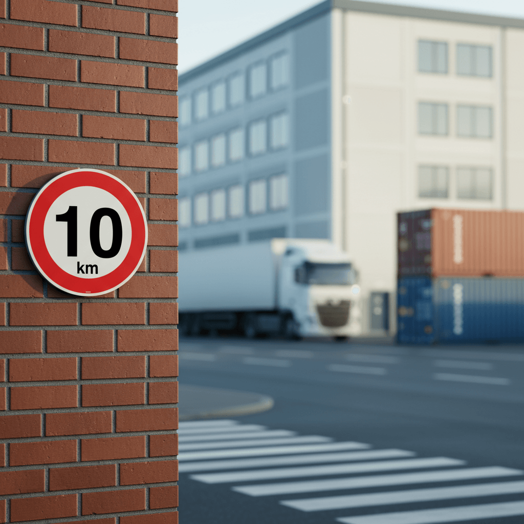 C55 Hastighedsbegrænsning 10 km Skilt - Billede 4
