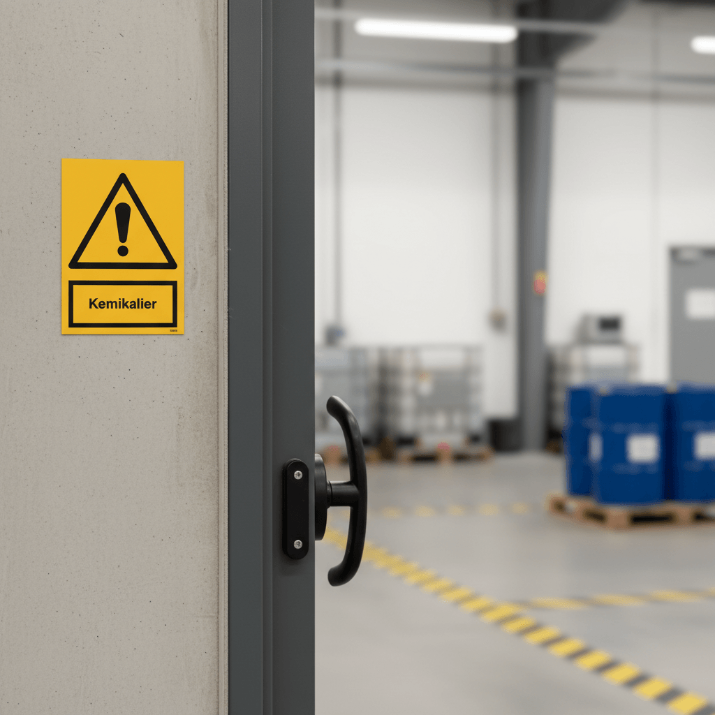 Kemikalier advarselsskilt - Billede 3