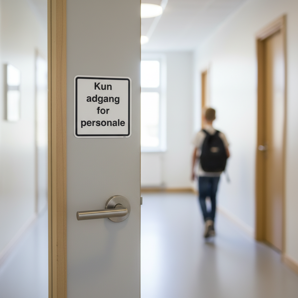 Kun adgang for personale- piktogram skilt - Billede 3