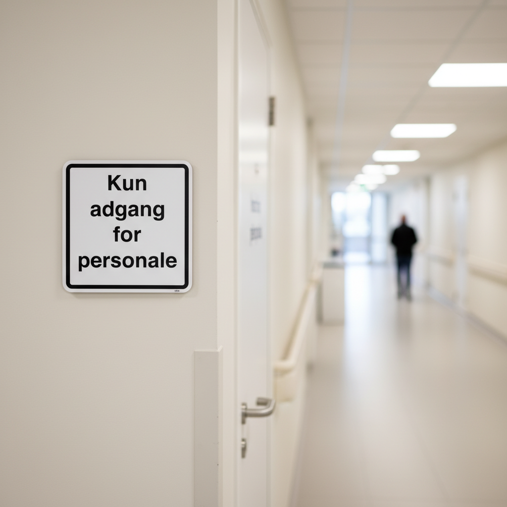 Kun adgang for personale- piktogram skilt - Billede 2