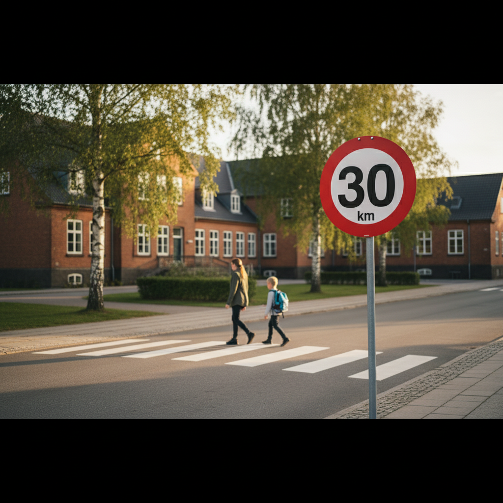 30 km. Hastighedsbegrænsning skilt - Billede 4