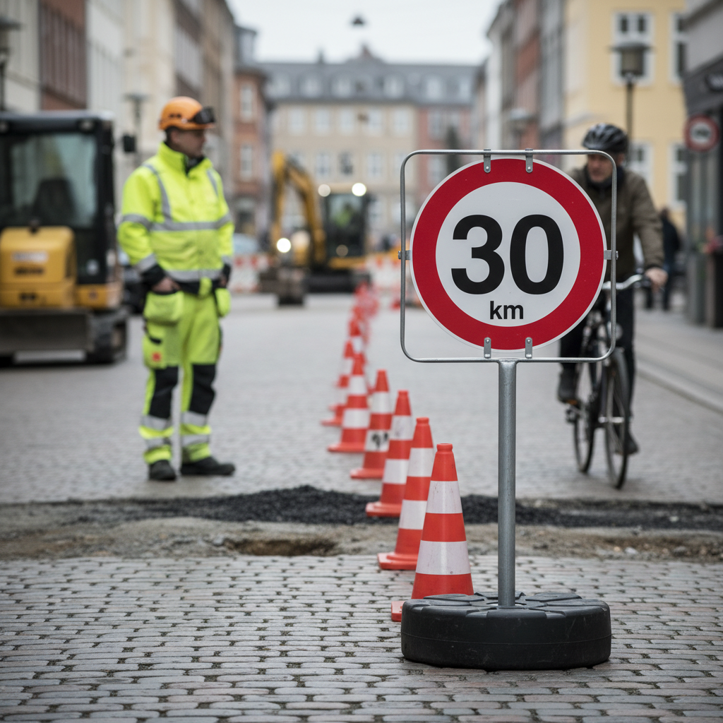 30 km. Hastighedsbegrænsning skilt - Billede 3