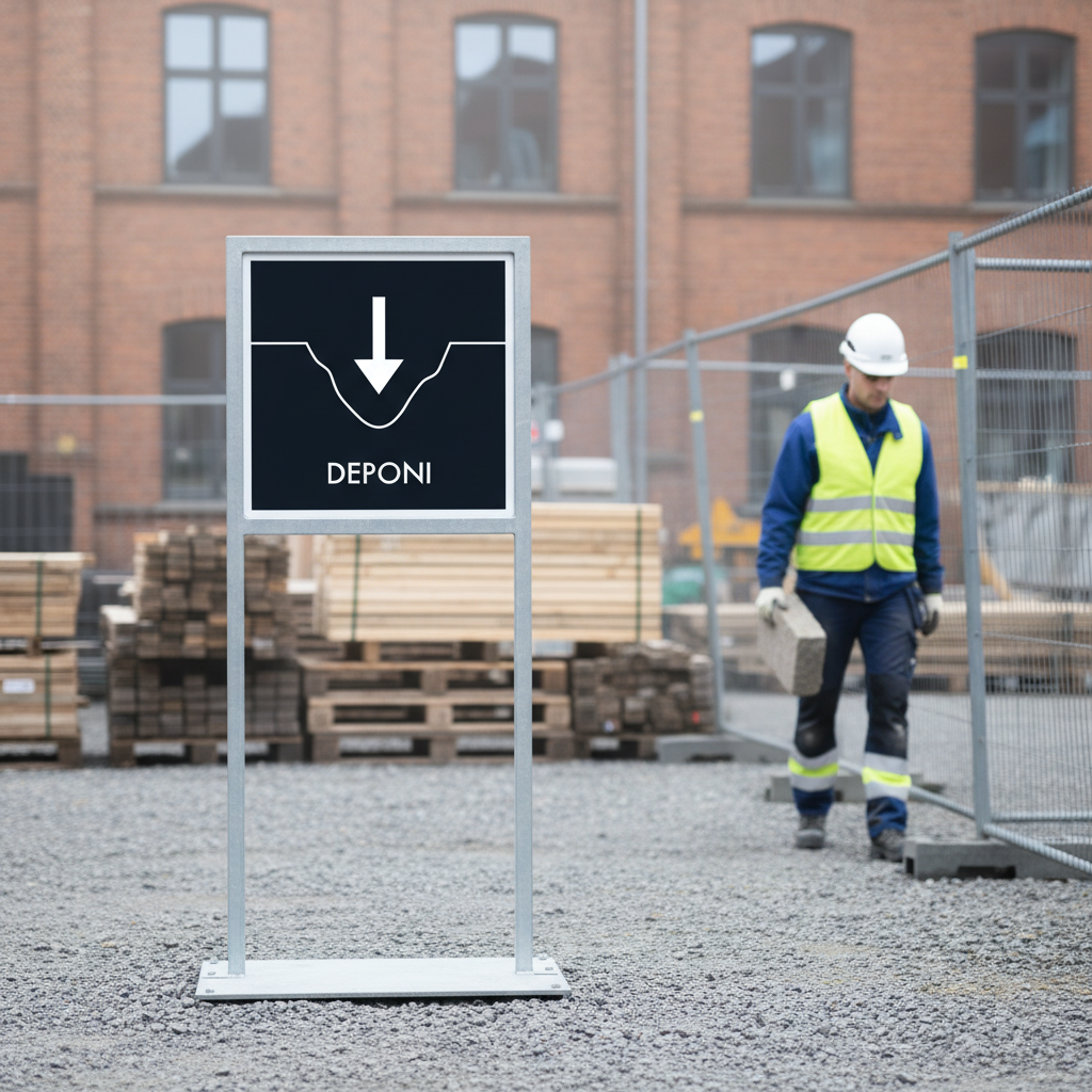 Deponi affald skilt - Dansk Affaldssortering - Billede 3