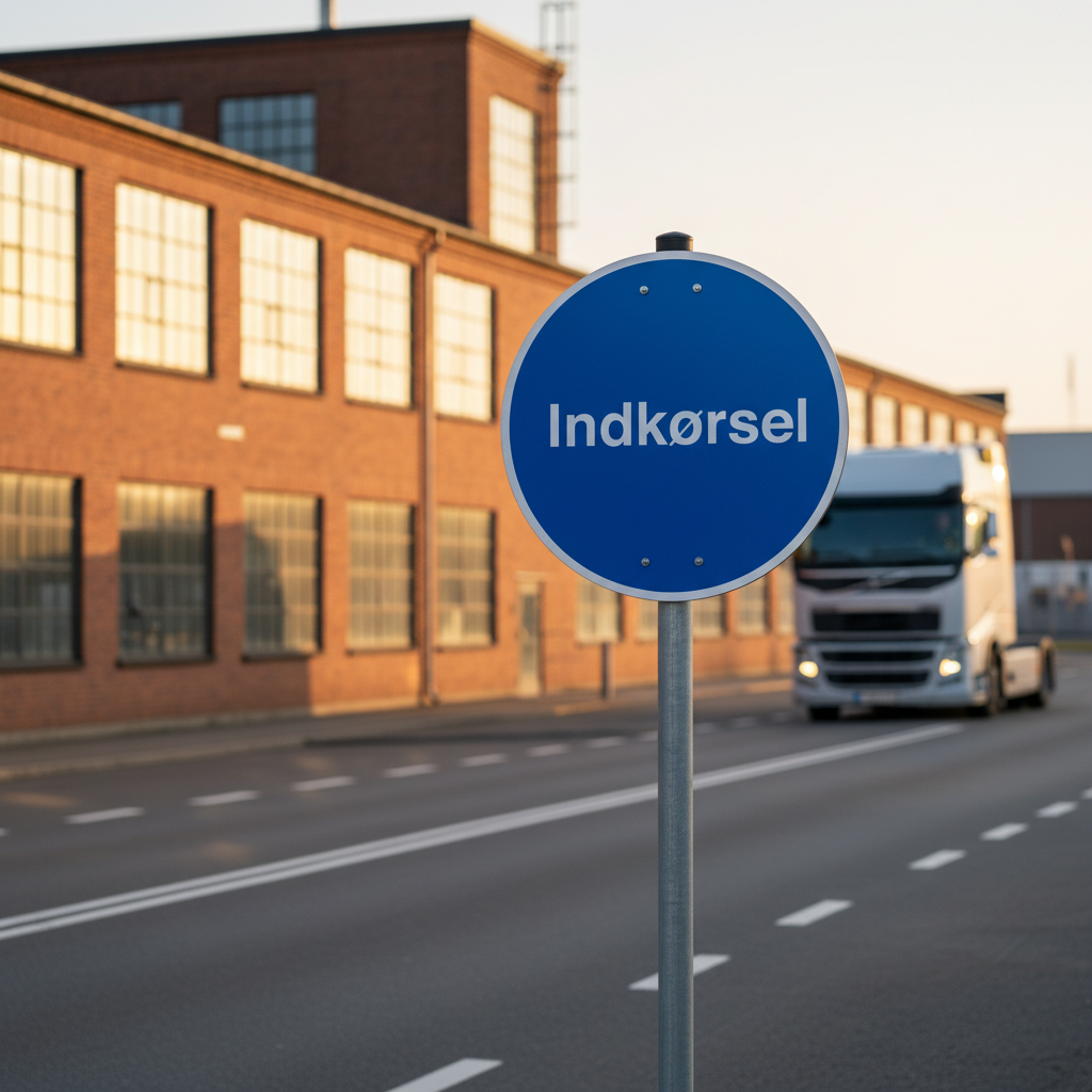 Indkørsel skilt - Billede 2