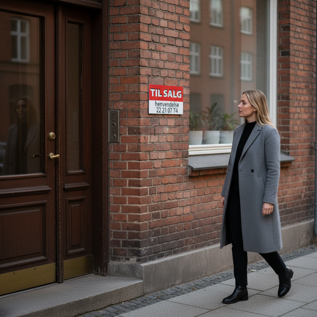 Til Salg Rød. Salgsskilt - Billede 2