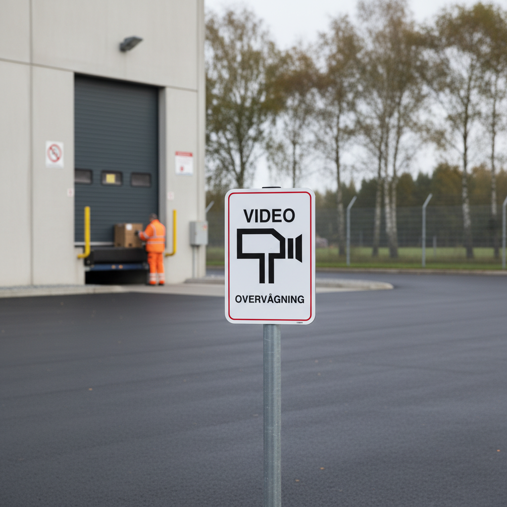 Video overvågning skilt - Billede 2
